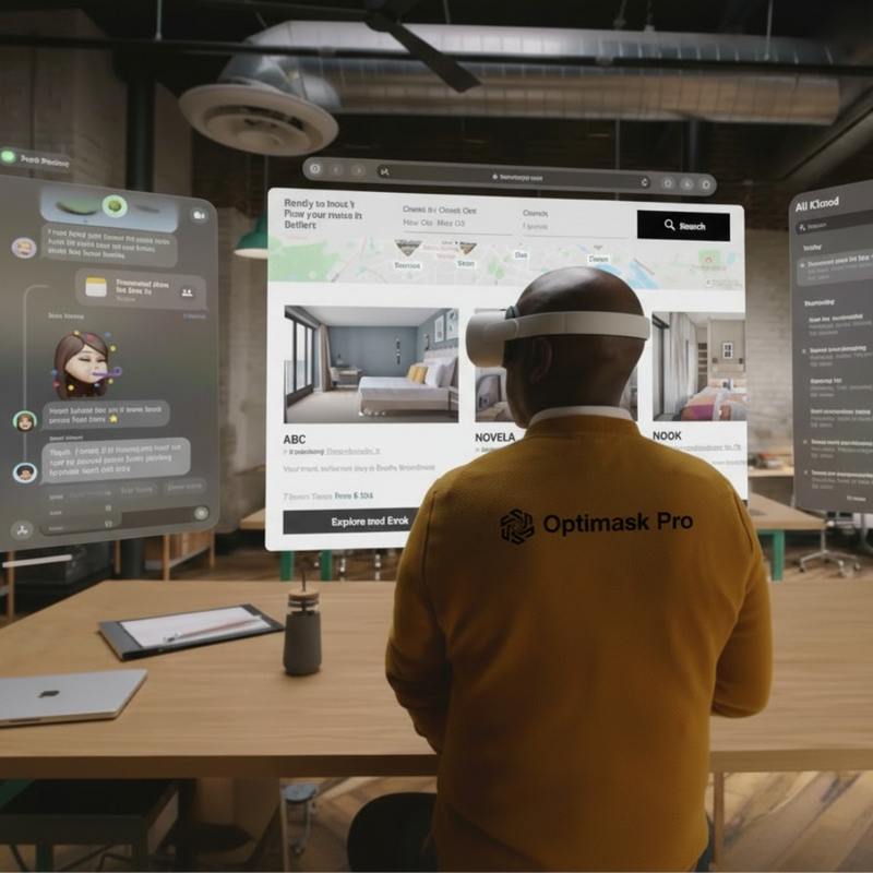 Optimask Pro – Futurystyczne okulary premium ze sztuczną inteligencją, doświadczeniem 360º i ultrarozdzielczością 8K